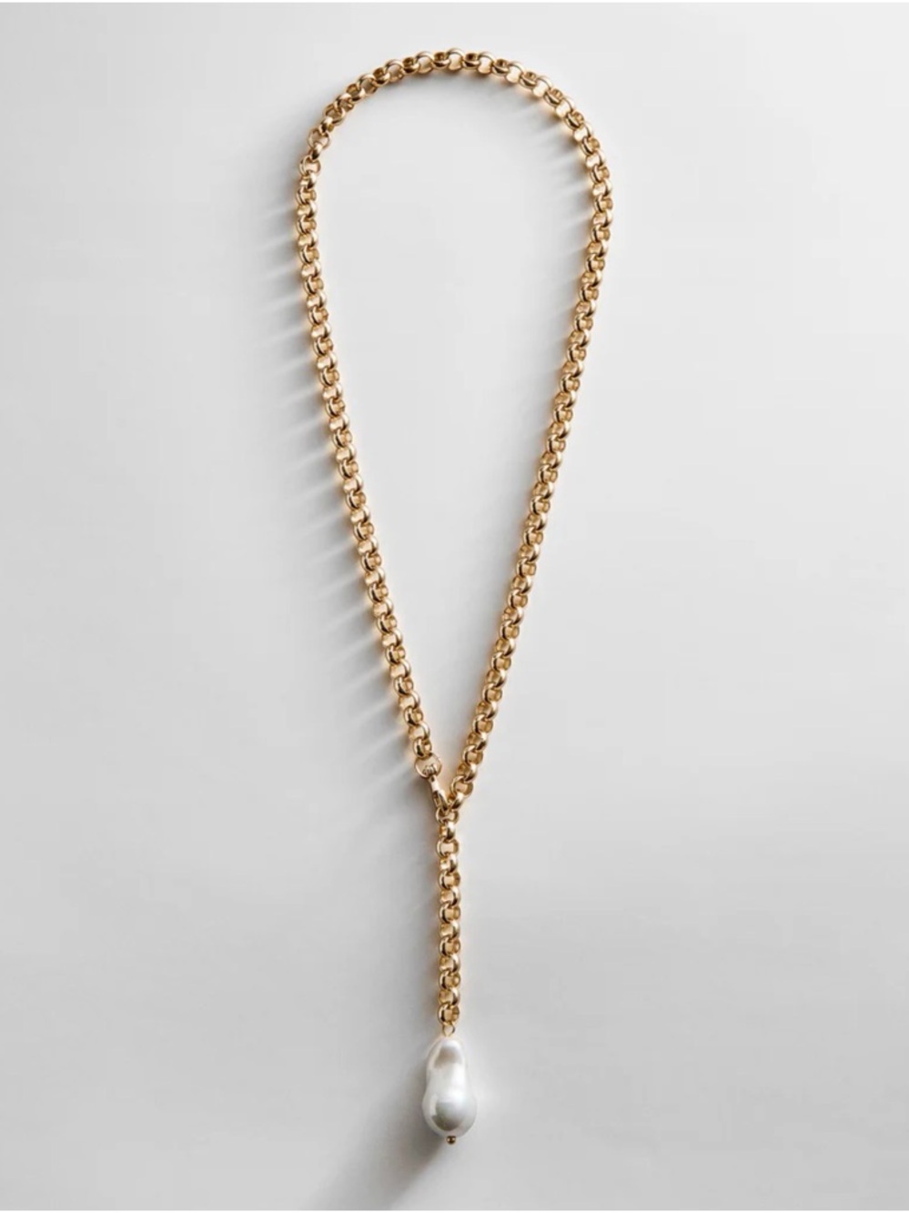 BaubleBar Teagan Pearl Lariat Necklace